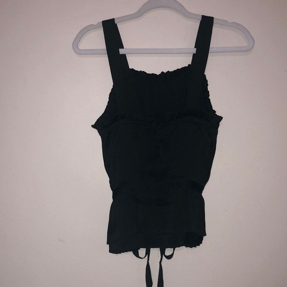 Ryegrass women’s square neck sleeveless peplum top size XS NWOT - Picture 4 of 7